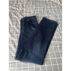 Gloria Vanderbilt Amanda Missy Average Womens 8 Blue High Rise Cotton Blend Jean